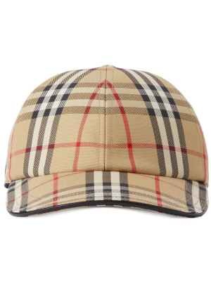 

Check cotton baseball cap, Burberry Check cotton baseball cap