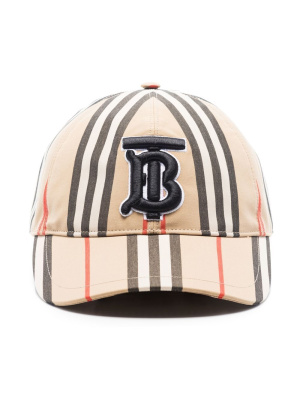 

TB monogram motif baseball cap, Burberry TB monogram motif baseball cap