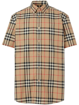 

Check short-sleeve shirt, Burberry Check short-sleeve shirt