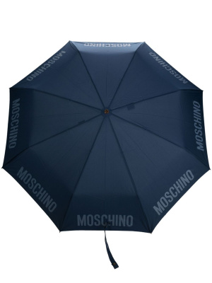 

Logo-print compact umbrella, Moschino Logo-print compact umbrella