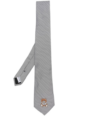 

Teddy Bear-print silk tie, Moschino Teddy Bear-print silk tie