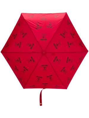 

Logo-print umbrella, Moschino Logo-print umbrella