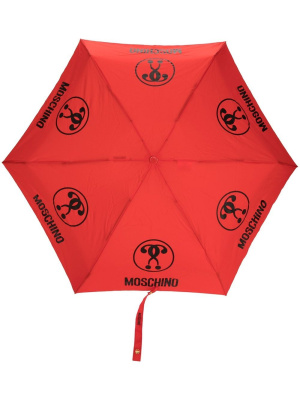 

Logo-print umbrella, Moschino Logo-print umbrella