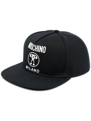 

Logo-print six-panel cap, Moschino Logo-print six-panel cap
