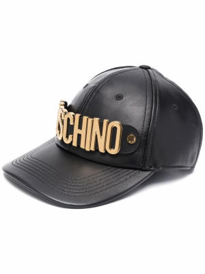 

Logo-plaque six-panel cap, Moschino Logo-plaque six-panel cap