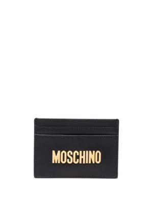 

Logo-plaque cardholder, Moschino Logo-plaque cardholder