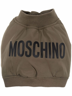 

Logo-print zip-up pet vest, Moschino Logo-print zip-up pet vest