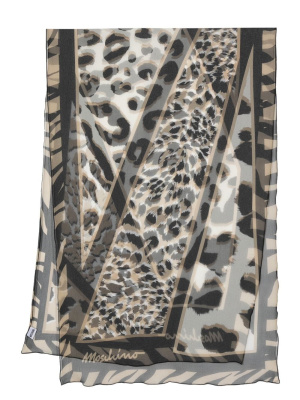 

Silk leopard-print scarf, Moschino Silk leopard-print scarf