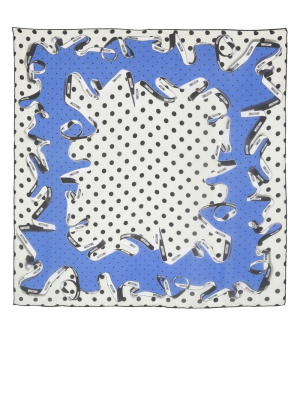 

Silk logo-print scarf, Moschino Silk logo-print scarf
