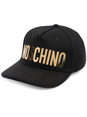 

Logo-print cotton cap, Moschino Logo-print cotton cap