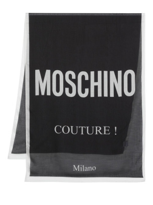 

Logo-print scarf, Moschino Logo-print scarf