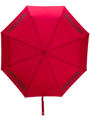 

Logo-print umbrella, Moschino Logo-print umbrella
