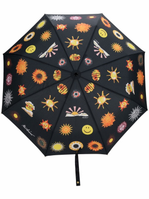 

Graphic-print foldable umbrella, Moschino Graphic-print foldable umbrella