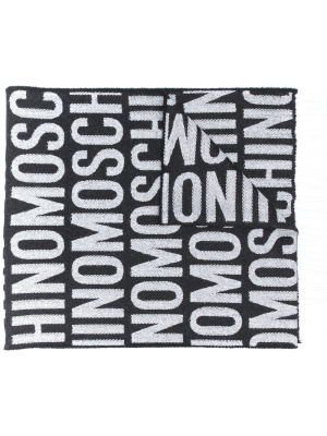 

Logo-lettering scarf, Moschino Logo-lettering scarf