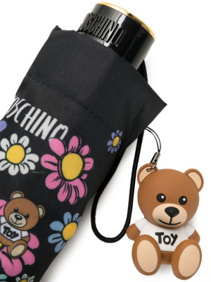 

Teddy Bear floral-print umbrella, Moschino Teddy Bear floral-print umbrella