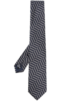 

Zigzag-print silk tie, Giorgio Armani Zigzag-print silk tie