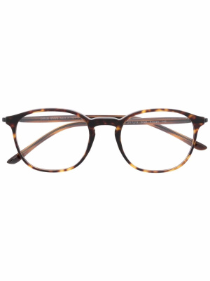 

Tortoiseshell round-frame glasses, Giorgio Armani Tortoiseshell round-frame glasses