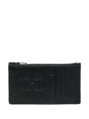 

Embossed-monogram leather wallet, Coach Embossed-monogram leather wallet