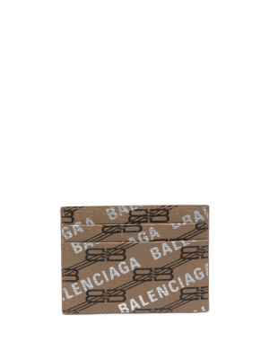

BB monogram-print cardholder, Balenciaga BB monogram-print cardholder