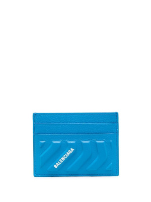 

Logo-print leather cardholder, Balenciaga Logo-print leather cardholder