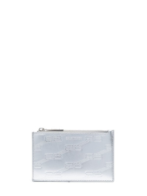 

Metallic monogram-embossed wallet, Balenciaga Metallic monogram-embossed wallet