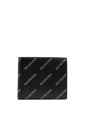 

Reflective logo-print wallet, Balenciaga Reflective logo-print wallet
