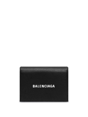 

Embossed-logo leather wallet, Balenciaga Embossed-logo leather wallet