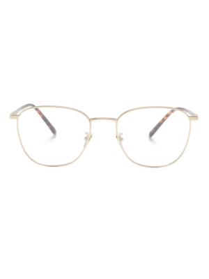 

Logo-engraved square-frame glasses, Giorgio Armani Logo-engraved square-frame glasses