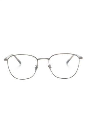 

Logo-engraved square-frame glasses, Giorgio Armani Logo-engraved square-frame glasses