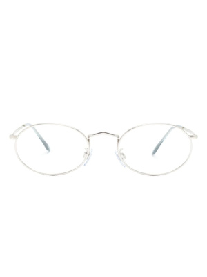 

Logo-engraved round-frame glasses, Giorgio Armani Logo-engraved round-frame glasses