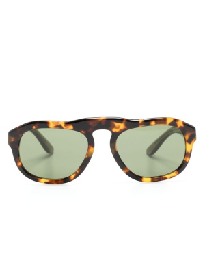 

Pilot-frame printed sunglasses, Giorgio Armani Pilot-frame printed sunglasses