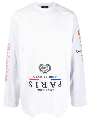 

Upside Down long-sleeve T-shirt, Balenciaga Upside Down long-sleeve T-shirt