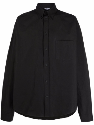 

Logo-print long-sleeve shirt, Balenciaga Logo-print long-sleeve shirt
