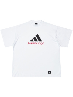 

X adidas logo-print T-shirt, Balenciaga X adidas logo-print T-shirt