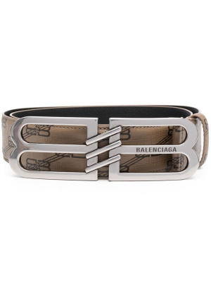 

BB-logo leather belt, Balenciaga BB-logo leather belt