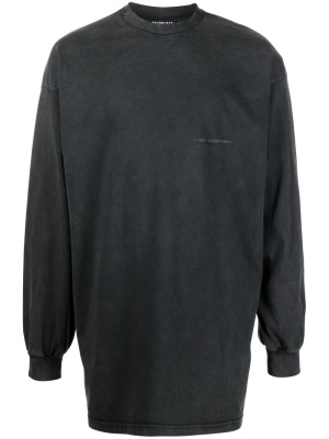 

Strike 1917-print long-sleeved T-shirt, Balenciaga Strike 1917-print long-sleeved T-shirt