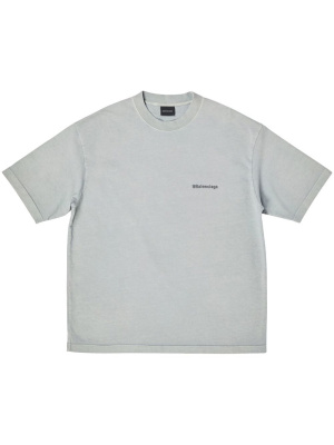 

Logo-print short-sleeve T-shirt, Balenciaga Logo-print short-sleeve T-shirt