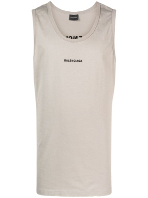 

Logo-print tank top, Balenciaga Logo-print tank top