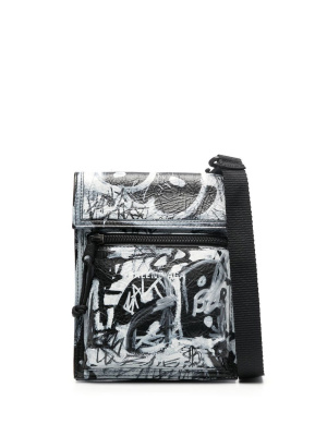 

Graphic-print messenger bag, Balenciaga Graphic-print messenger bag