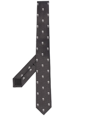 

Skull motif jacquard tie, Alexander McQueen Skull motif jacquard tie