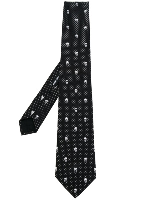 

Skull-print tie, Alexander McQueen Skull-print tie