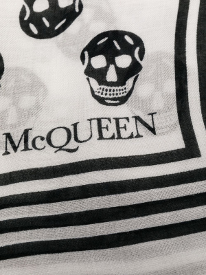 

Skull-print scarf, Alexander McQueen Skull-print scarf