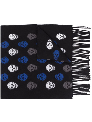

Skull-print scarf, Alexander McQueen Skull-print scarf