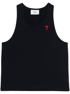 

Chest embroidered-logo tank top, AMI Paris Chest embroidered-logo tank top