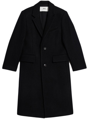 

Single-breasted long coat, AMI Paris Single-breasted long coat