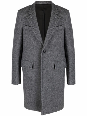 

Single-breasted wool coat, AMI Paris Single-breasted wool coat