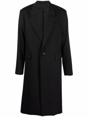 

Single-breasted overcoat, AMI Paris Single-breasted overcoat