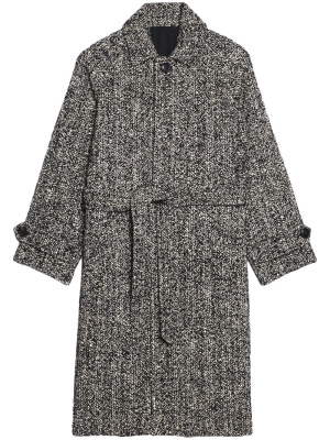 

Marl belted coat, AMI Paris Marl belted coat