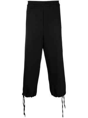 

Elasticated drawstring-ankle track pants, AMI Paris Elasticated drawstring-ankle track pants