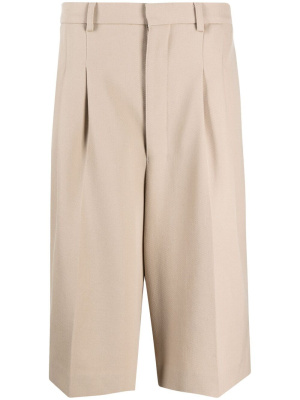 

Pleated tailored shorts, AMI Paris Pleated tailored shorts